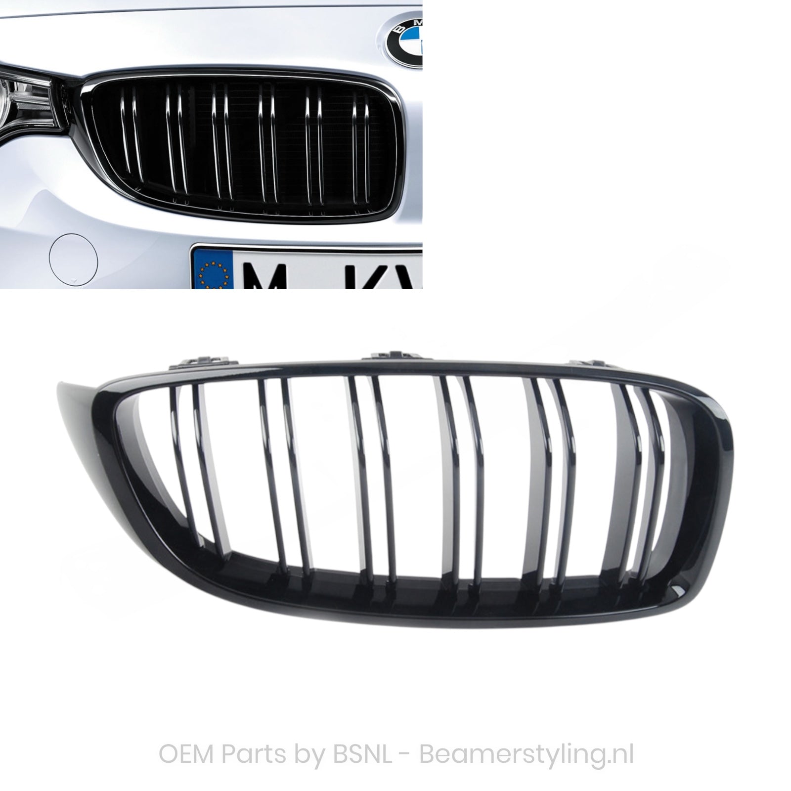 Nieren - BMW F80 M3 | F82/F83 M4 - M Performance - Rechts - 51712352812 | Origineel BMW
