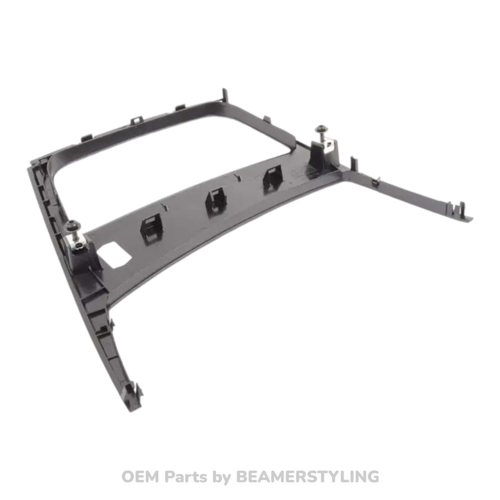 Interieur Lijst - BMW 1 Serie E81/E87LCI/E82/E88 - Afdekking Middenconsole - Hoogglans Zwart - Origineel BMW | 51169121712