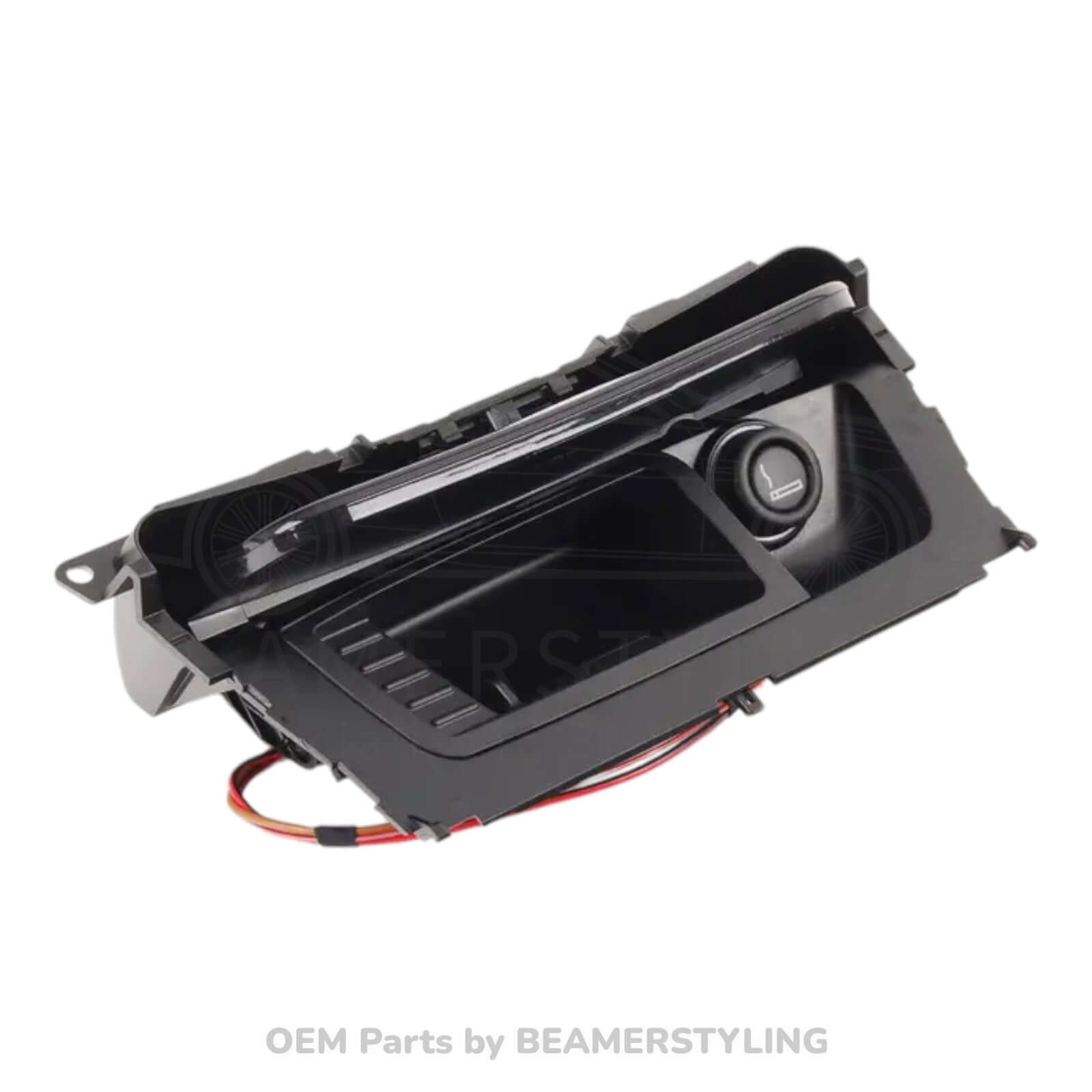 Interieur Lijst - BMW 1 Serie E81/E87LCI/E82/E88 - Asbak + Afdekking Middenconsole - Hoogglans Zwart - Origineel BMW | 51169137623