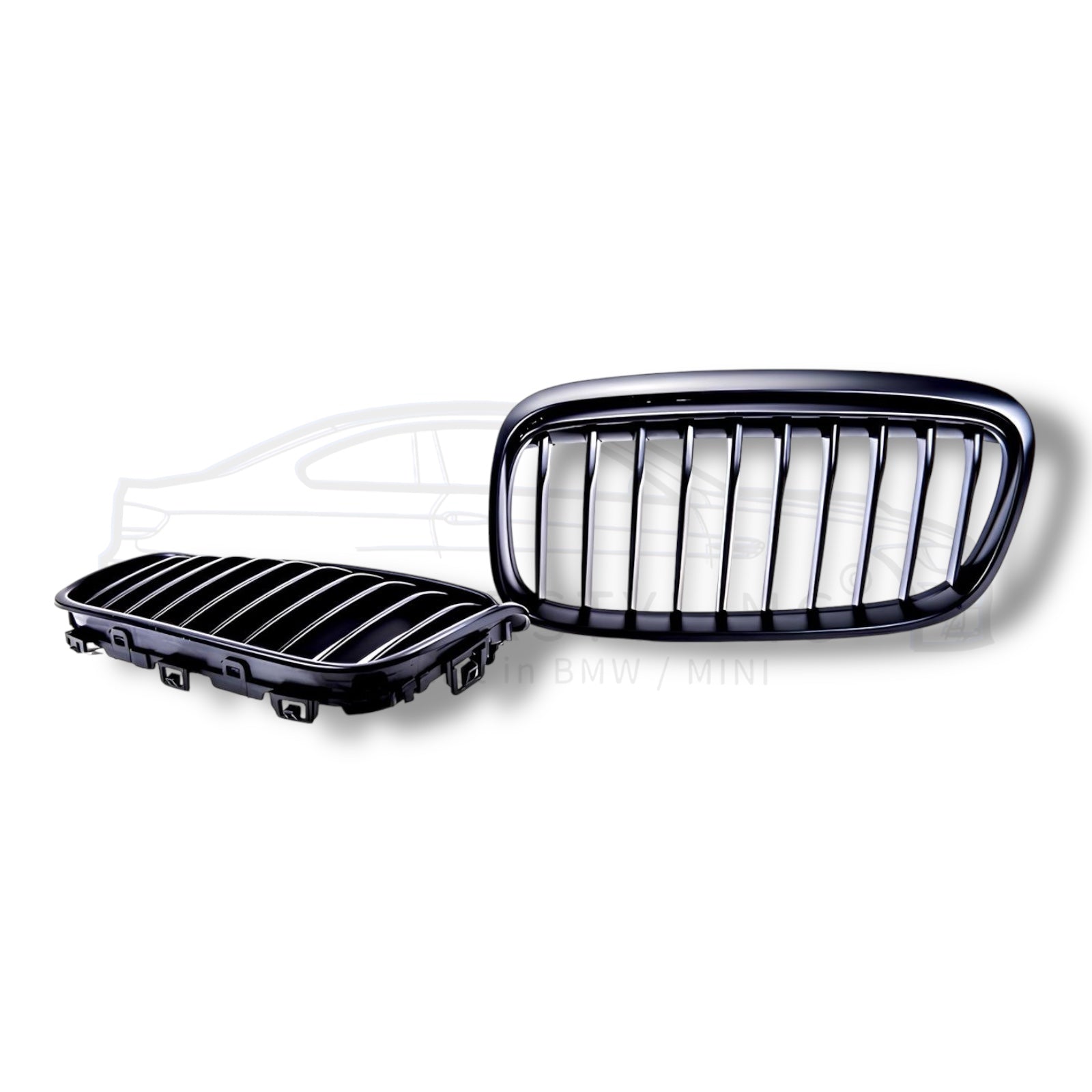 Nieren - BMW 2 Serie F45 / F46 - Mat Zwart | 14-18