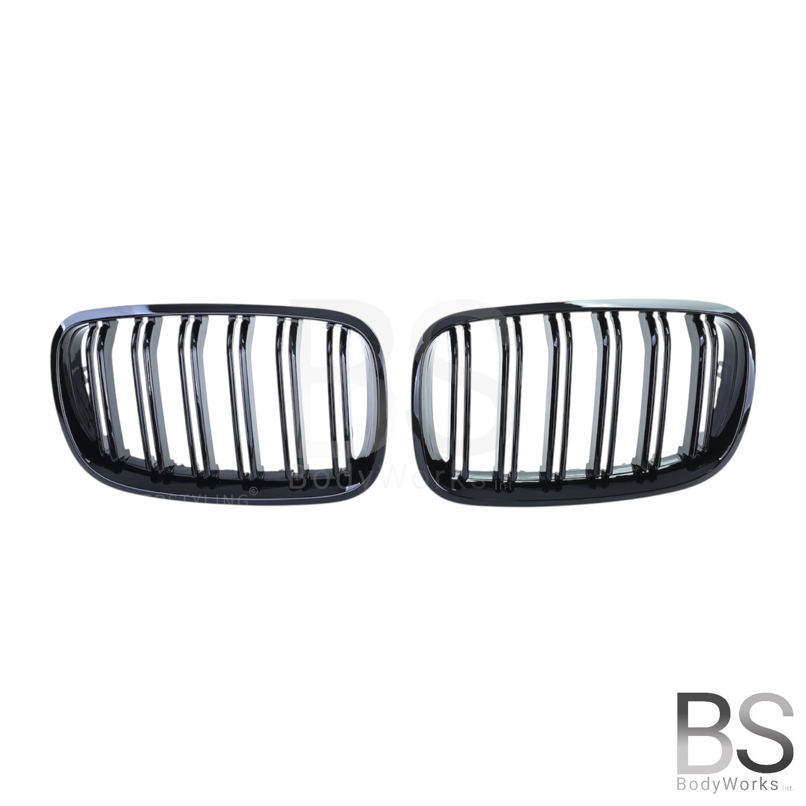 Nieren - BMW X5 E70 / X6 E71 - M Look - Hoogglans Zwart | 2006-2014