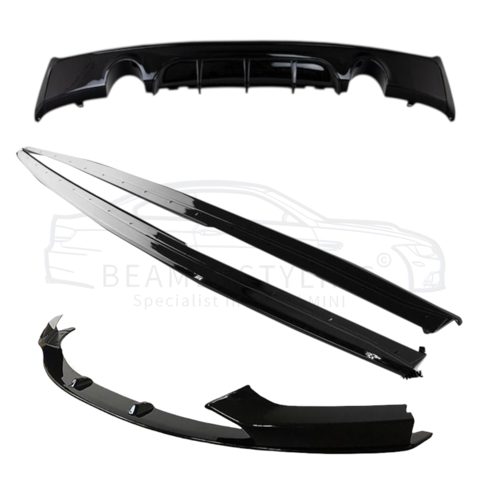 Performance Pakket - BMW 2 Serie F22 / F23 - M235i/M240i - Hoogglans Zwart | 14-21