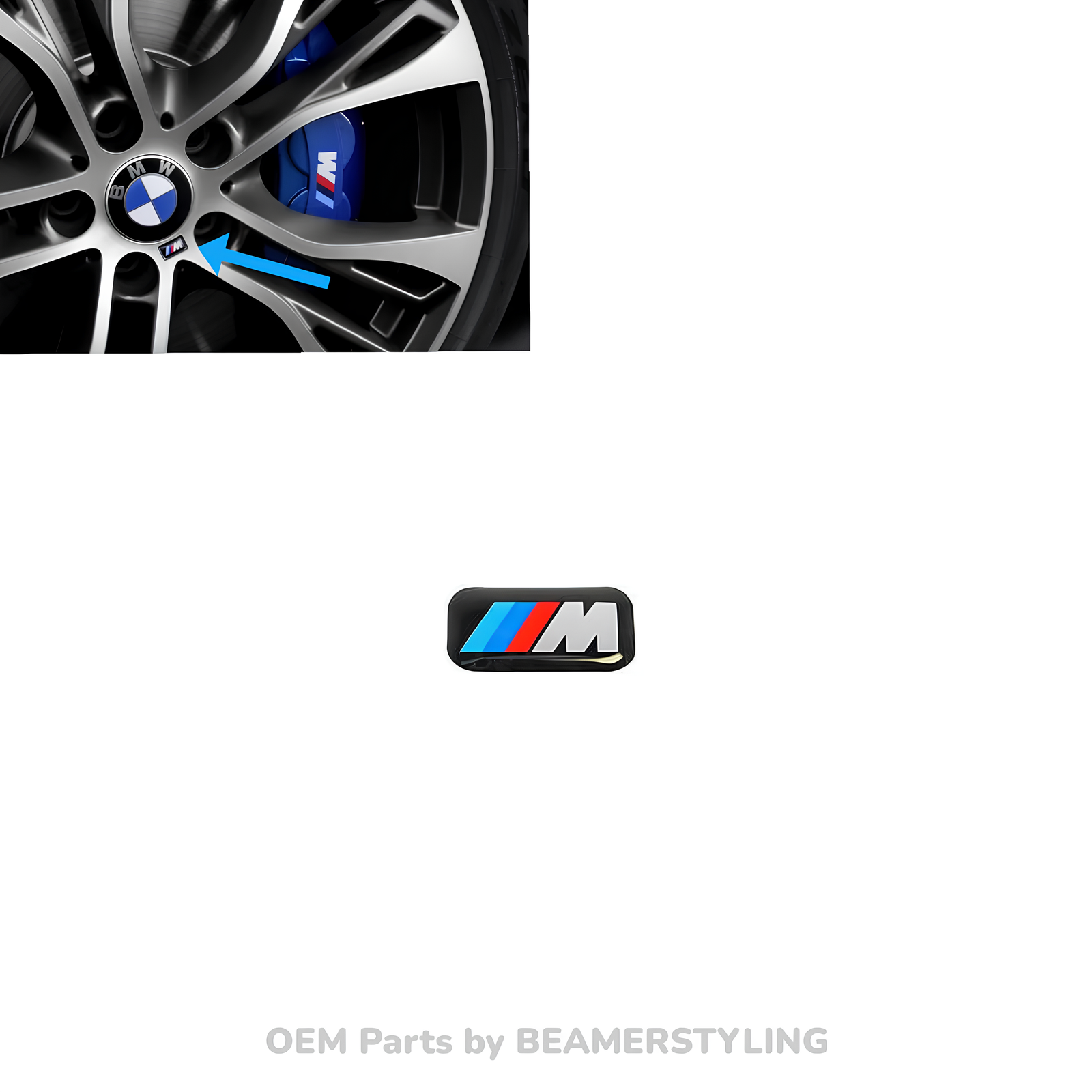 M Logo Embleem - Voor Velgen - Origineel BMW