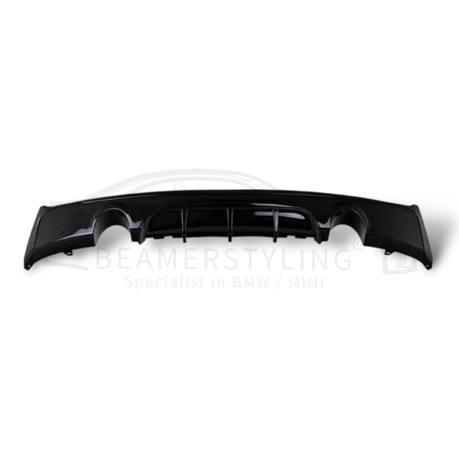 Diffuser - BMW F22 / F23 - M Performance look - M240i - Hoogglans zwart | 13-21
