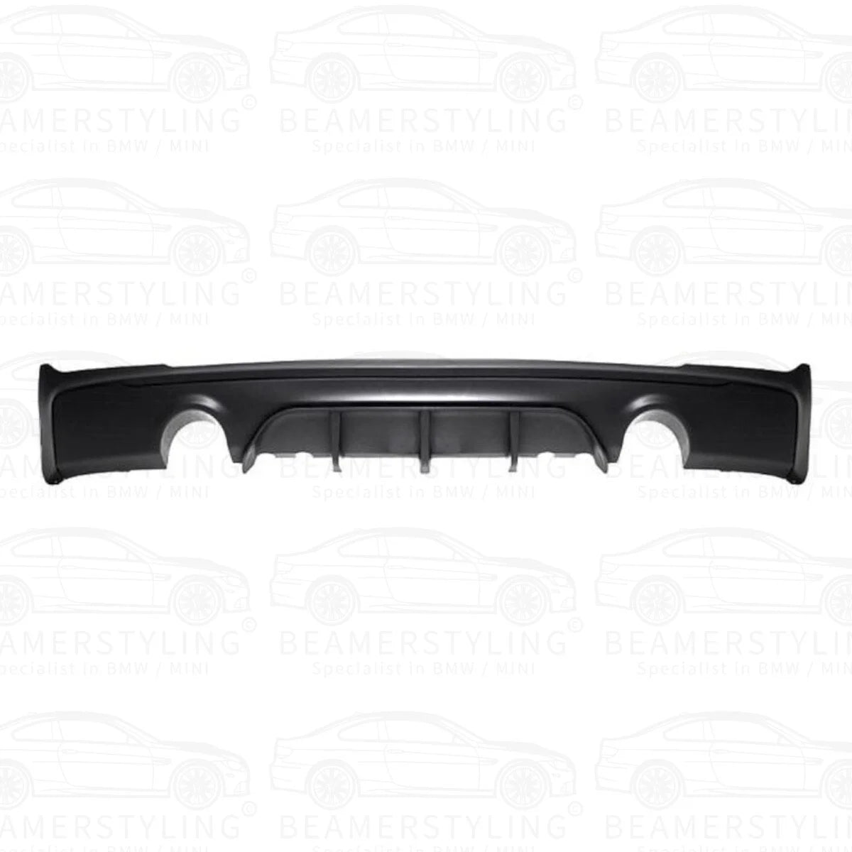 Diffuser - BMW F22 / F23 - M Performance look - Mat zwart - M235i / M240i | 14-21