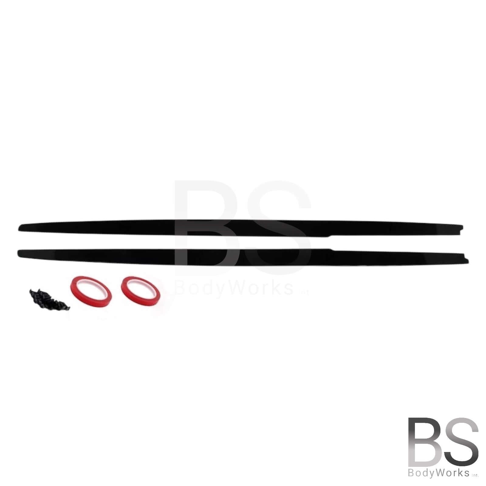 Side Skirts Extensions - BMW E60 / E61 - M Pakket - Hoogglans Zwart | 03-10