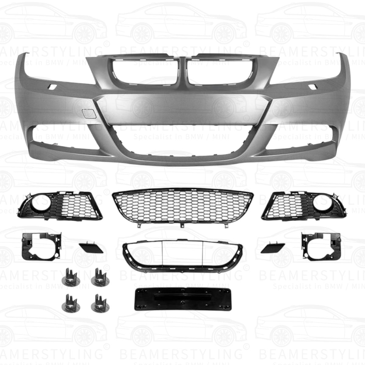 Voorbumper - BMW E90 / E91 - LCI M Pakket Look - PDC/Sra | 2005-2008