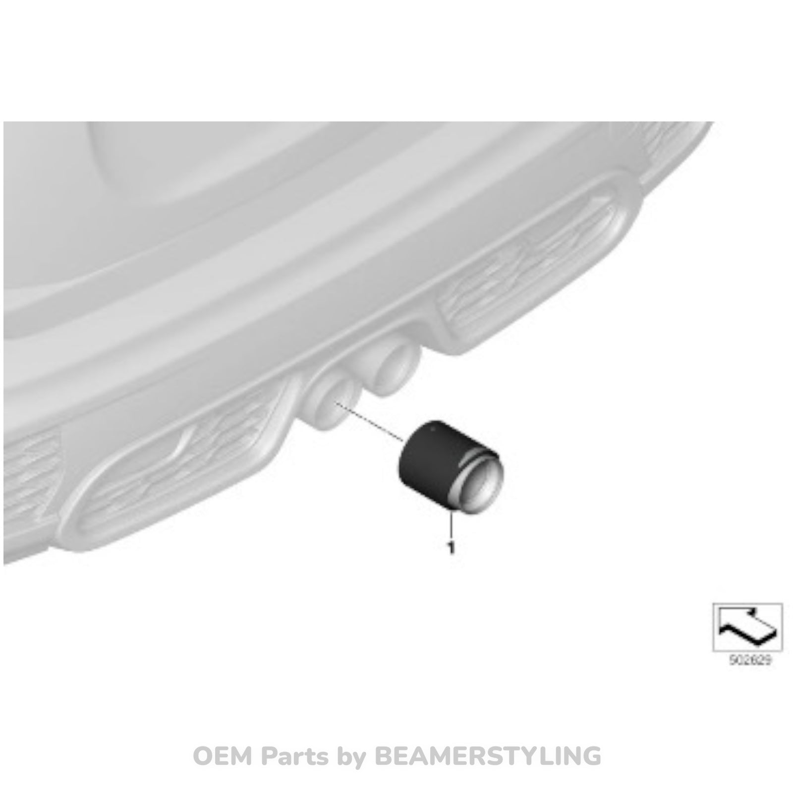 Jcw-Uitlaat Sierstuk - Mini F54 F55 F56 F57 F60 - Carbon | Origineel Mini