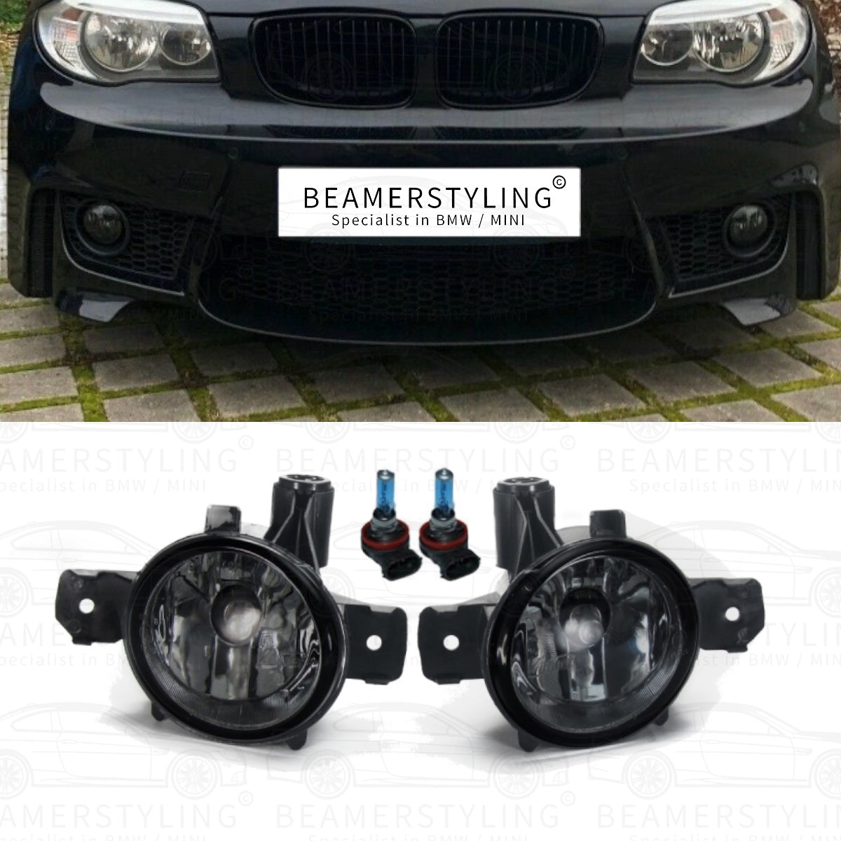 Mistlampen - BMW 1 Serie E81 / E87 / E82 / E88 / X3 E83 / X5 E70 - Smoke | H11