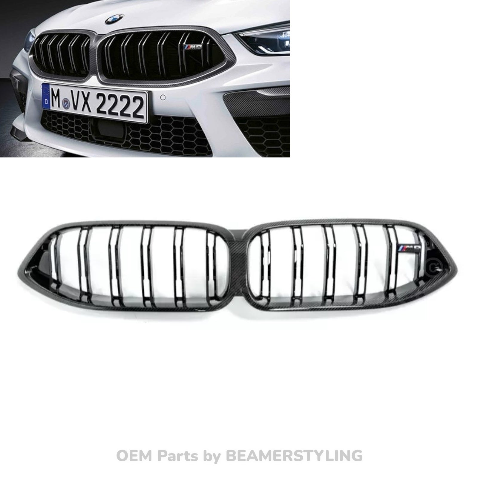 Carbon Nieren - BMW F91 / F92 / F93 M8 - Zonder Pasp - 51712462820 | Origineel BMW