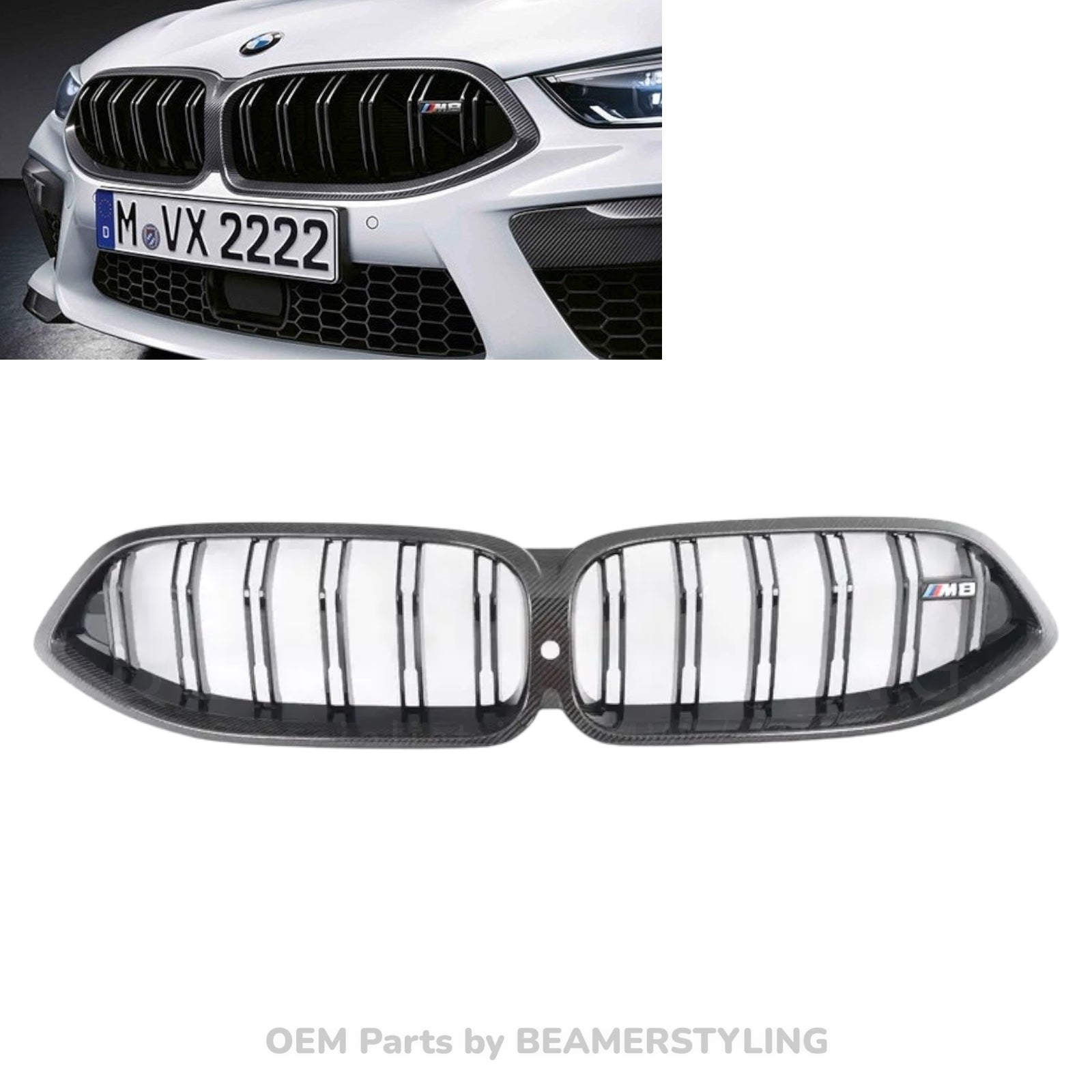 Carbon Nieren - BMW F91 / F92 / F93 M8 - Met Pasp - 51712462821 | Origineel BMW