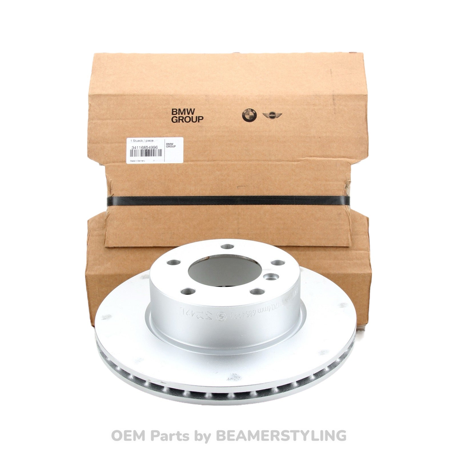 Remschijven Set - Geventileerd - BMW E81/E87 - 116I, 116D, 118I, 118D - Origineel BMW | 34116854996