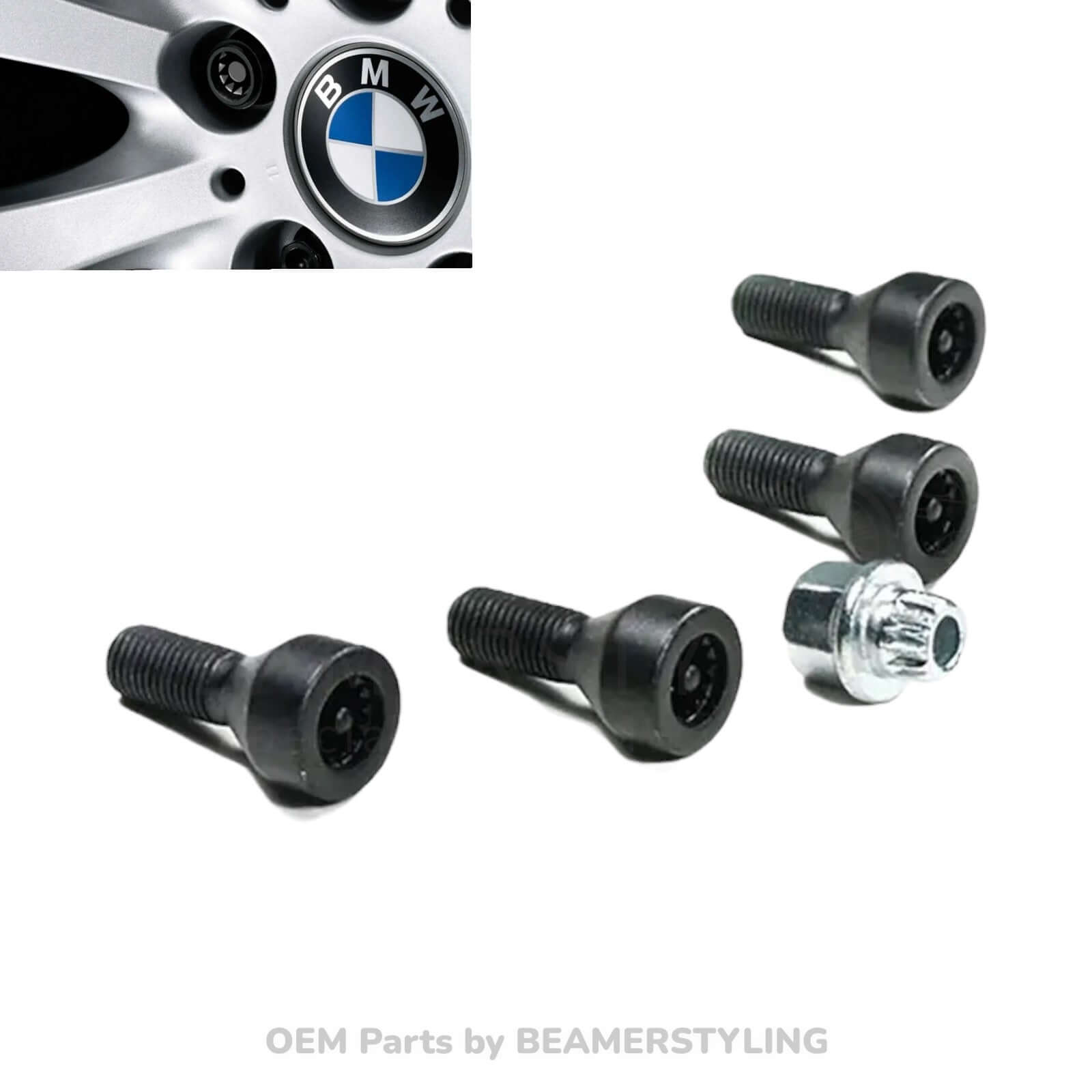 Slotbouten Set - M12X1,5 - Origineel BMW | 36136786419
