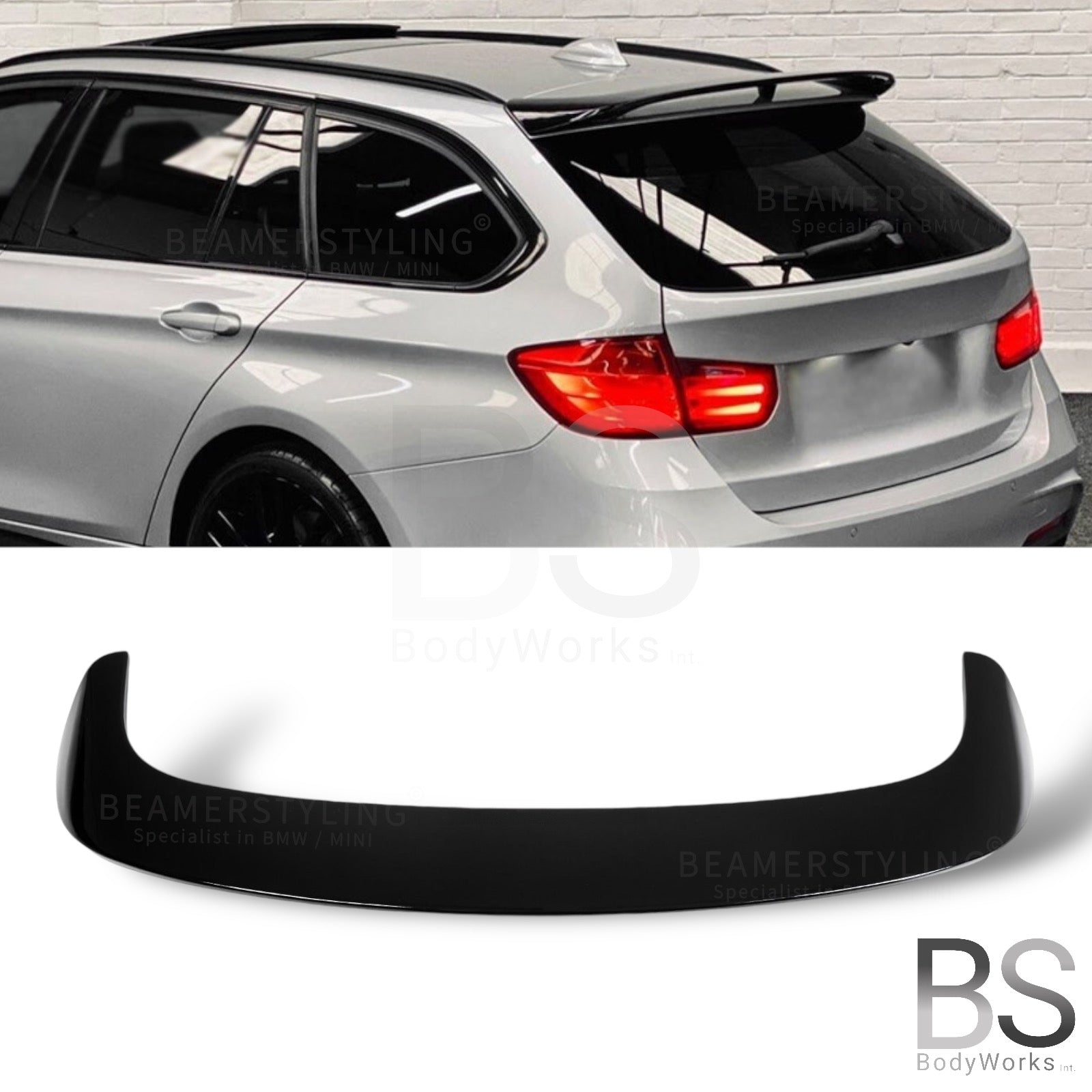 Dakspoiler - BMW F31 Touring - M Performance Look - Hoogglans Zwart | 2011-2019