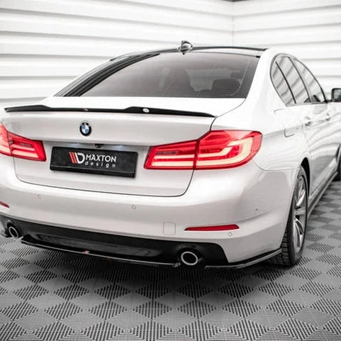 Achterbumper Extensions - BMW G30 Sedan - Maxton Design — Hoogglans Zwart