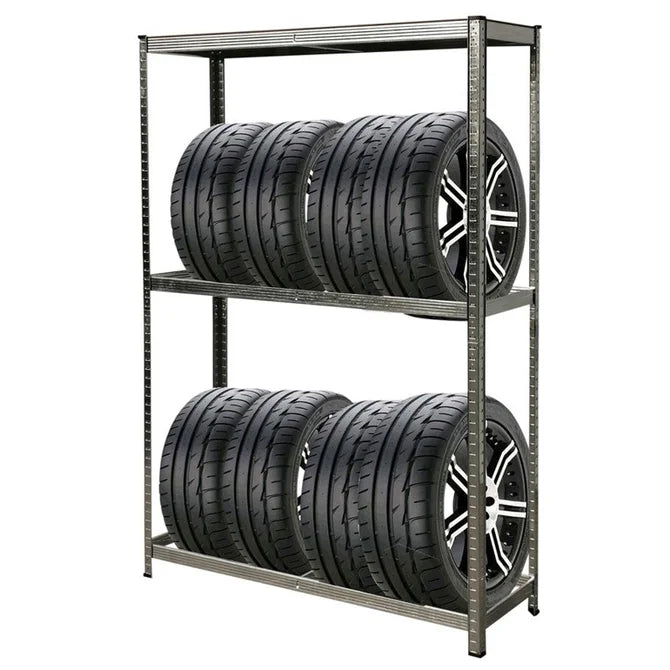 Bandenstelling - Bandenrek - 180X120X40Cm | Gegalvaniseerd Staal