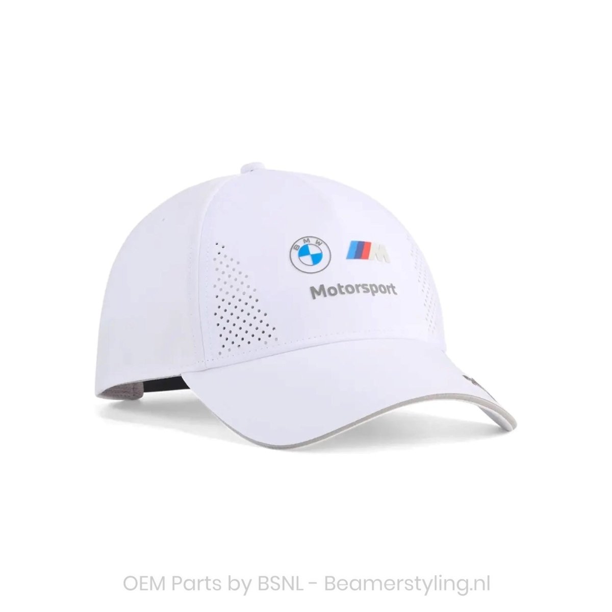 Baseball Pet - BMW M Motorsport Team - Lifestyle Collectie 2026 | Wit - Beamerstyling.nl