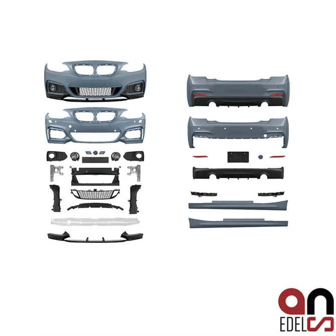 BMW 2 Serie M Performance Look Pakket F22 / F23 — 1 Uitlaat Uitsparing Links + 1 Uitlaat Uitsparing Rechts (235I) - Beamerstyling.nl