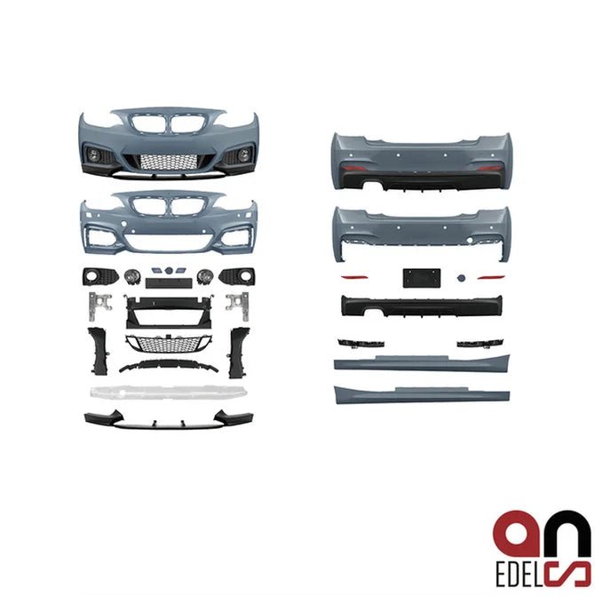 BMW 2 Serie M Performance Look Pakket F22 / F23 — 2 Uitlaat Uitsparingen Links - Beamerstyling.nl