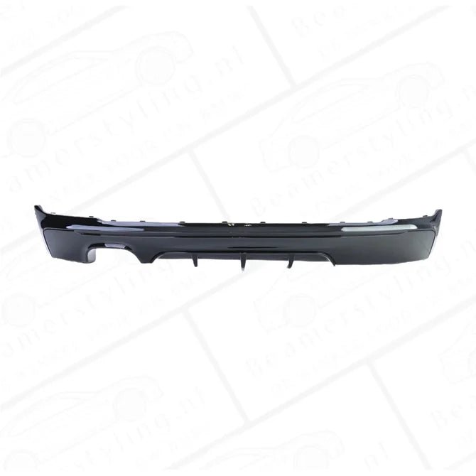 Diffuser - BMW F22 / F23 - M Performance Look - Glanzend Zwart - Uitlaten Links - Beamerstyling.nl