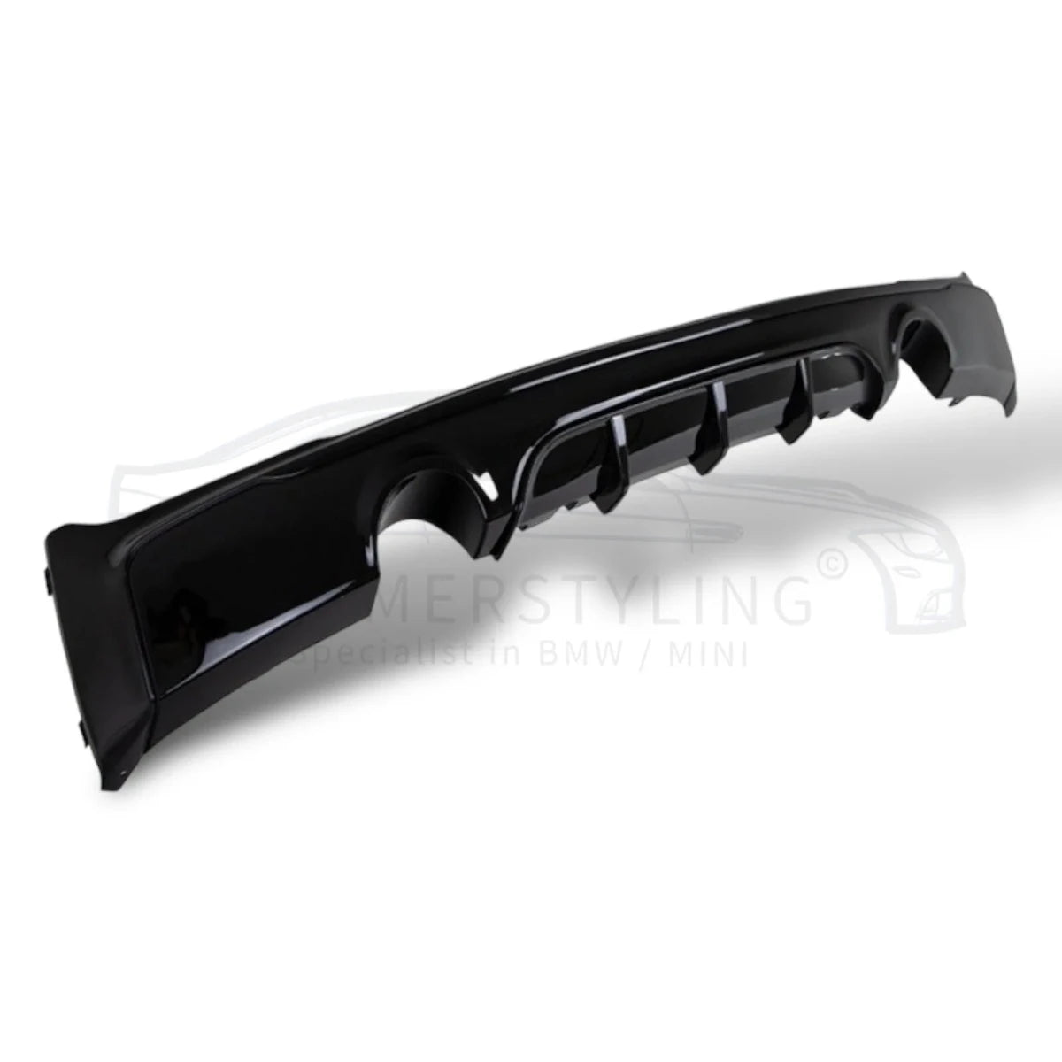 Diffuser - BMW F22 / F23 - M Performance look - M240i - Hoogglans zwart | 13-21 - Beamerstyling.nl