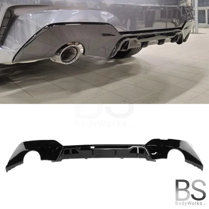 Diffuser - BMW G20 / G21 - MP Look - Met 4 Vinnen - Hoogglans Zwart | 19 - 22 - Beamerstyling.nl