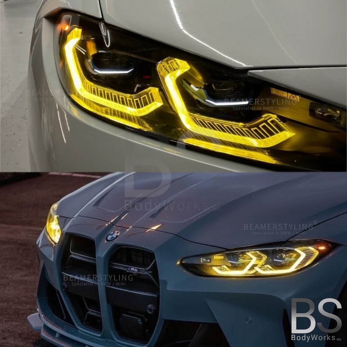Drl Modules - BMW G22 / G23 / G26 - Yellow LED - CSL Style | 20+ - Beamerstyling.nl