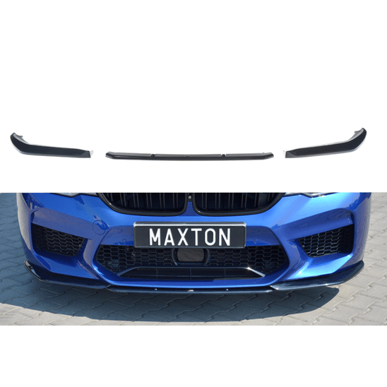 Front Lip V2 - BMW M5 F90 - Maxton Design — Hoogglans Zwart - Beamerstyling.nl