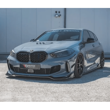 Front Lip V5 - BMW 1 Serie F40 - Hoogglans Zwart - Maxton Design - Beamerstyling.nl