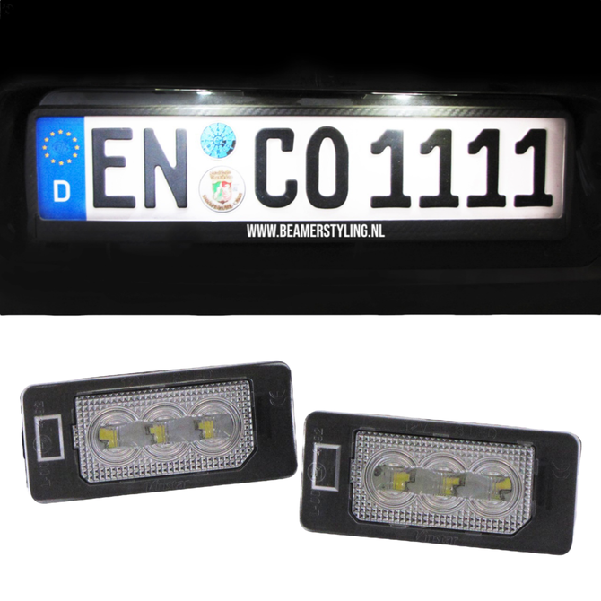 LED Kenteken Verlichting - BMW E88 Cabrio - High Power 6000K Wit LED