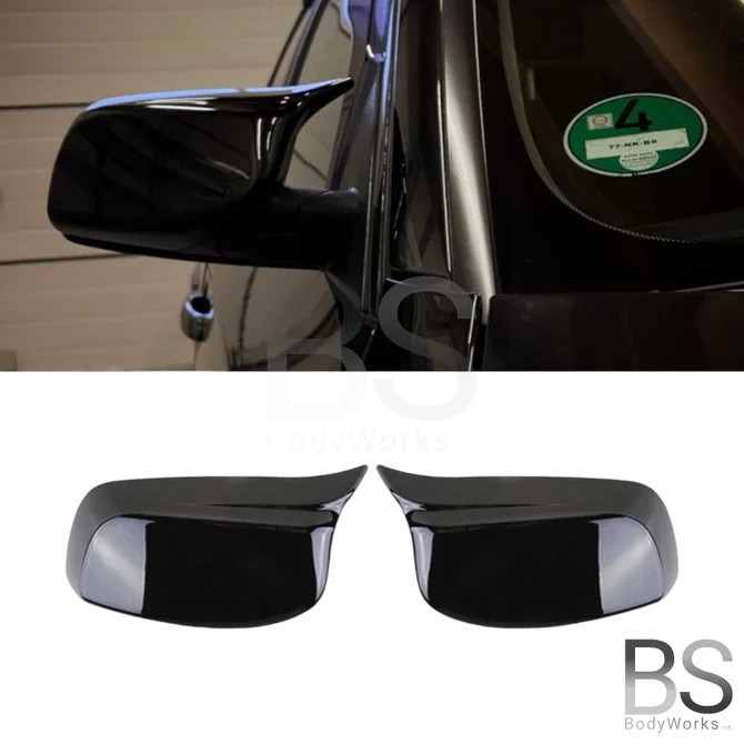 Spiegelkappen - BMW E60 / E61 - M Optiek - Hoogglans Zwart | 2003-2007