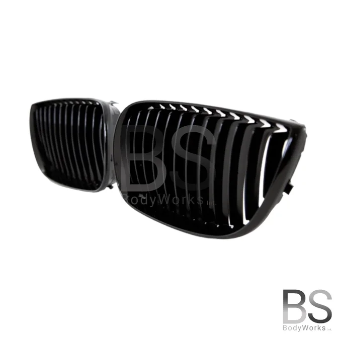 Nieren - BMW 1 Serie E87 & E81 - Hoogglans Zwart | Ook Voor M