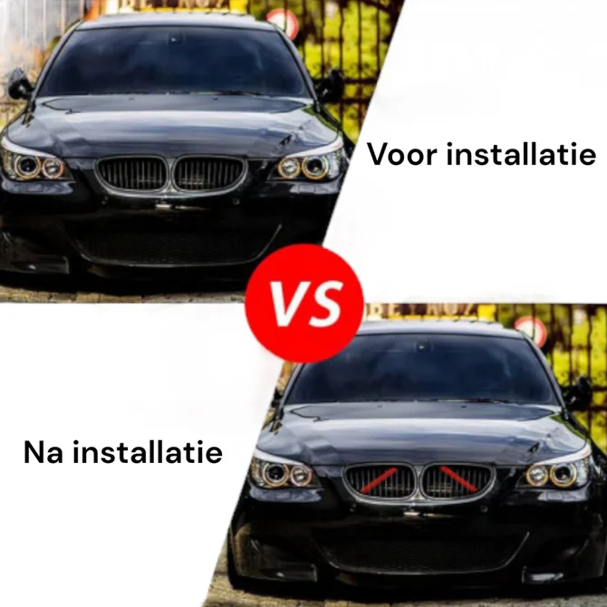 Strut Bar Bekleding - Voor BMW - 330mm X 25mm | Rood