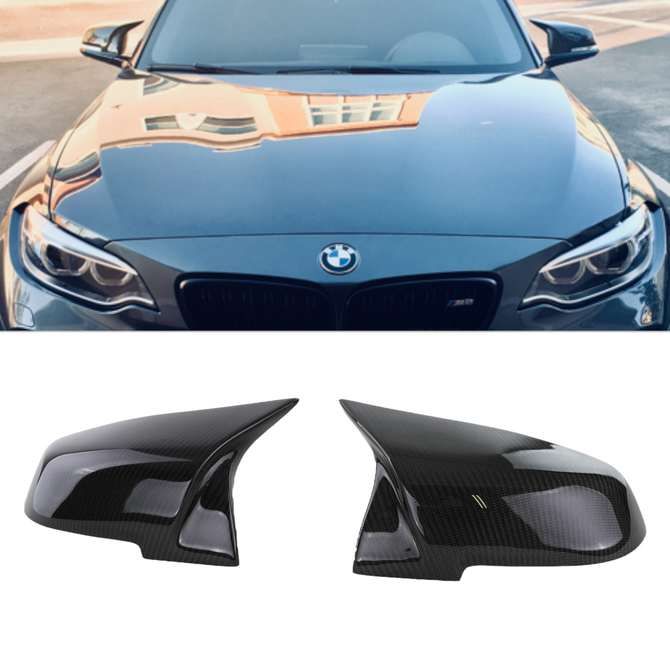 Carbon Spiegelkappen - BMW F20 / F21 / F22 / F87 / F23 / F30 / F31 / F32 / F33 / F34 / F36 / I3 / E84 - M Optiek