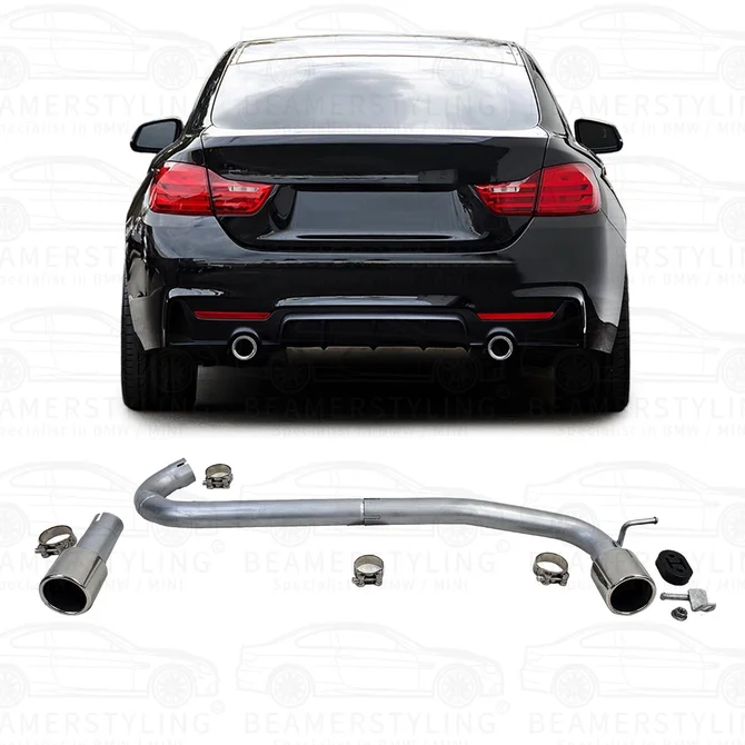 Uitlaat Conversiekit - BMW F32 / F33 / F36 - 440I Look - 425/428/430 | Chroom