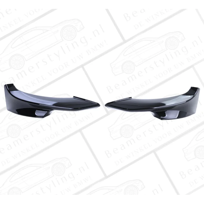 Splitters - BMW E92 / E93 - Voor M Pakket - Hoogglans Zwart | 2010-2014