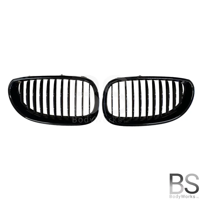 Nieren - BMW E60 / E61 - Hoogglans Zwart | 2003-2010