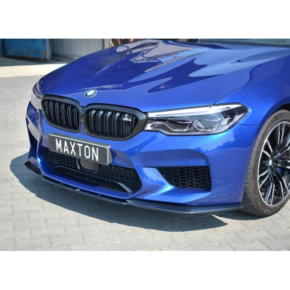 Front Lip V2 - BMW M5 F90 - Maxton Design — Hoogglans Zwart