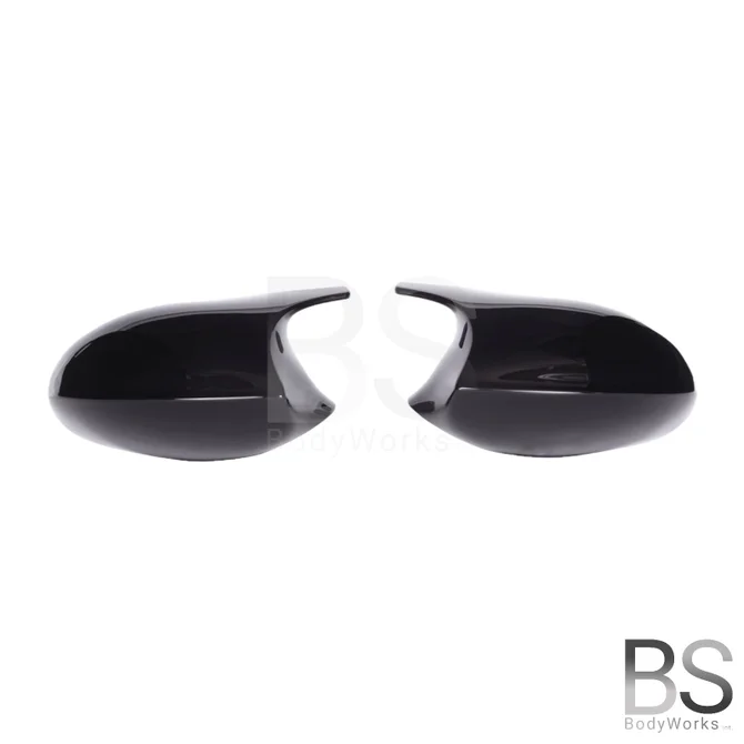 Spiegelkappen - BMW 1 Serie E87 - M Look - Hoogglans Zwart | 2004-2007