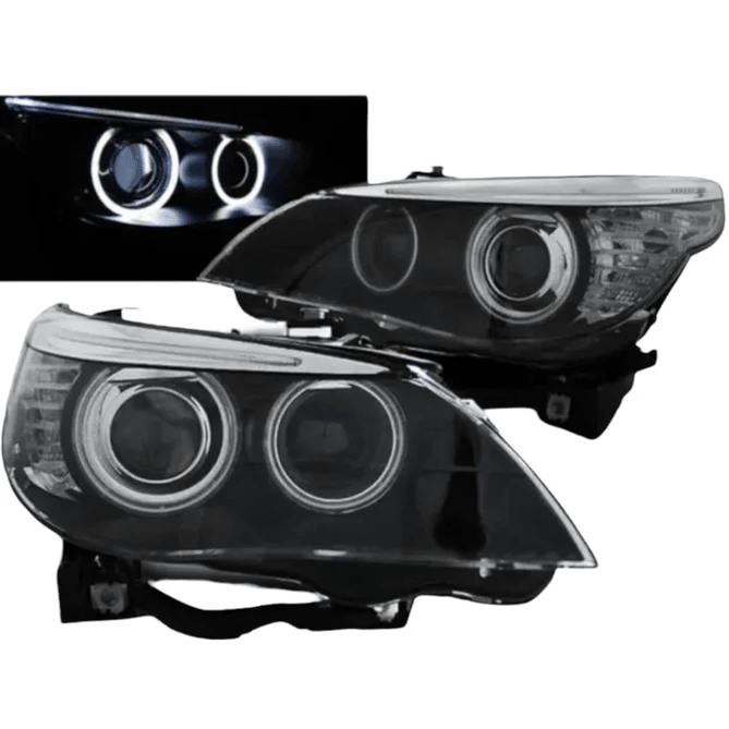 Koplampen D2S - BMW E60 / E61 - CCFL Angel Eyes - LCI Look | 03 - 04 - Beamerstyling.nl