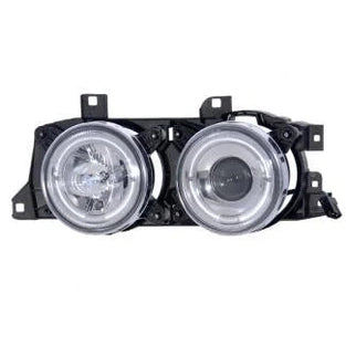 Angel Eyes Koplampen Set Wit Design BMW 5 / 7 Serie E32 E34