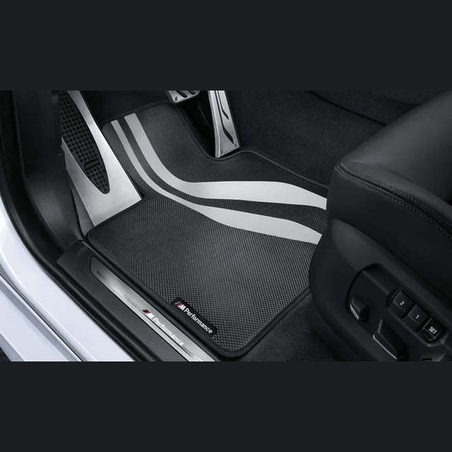 M Performance Vloermatten BMW 5 Serie F10 / F11 — Alleen Voorzijde - Beamerstyling.nl