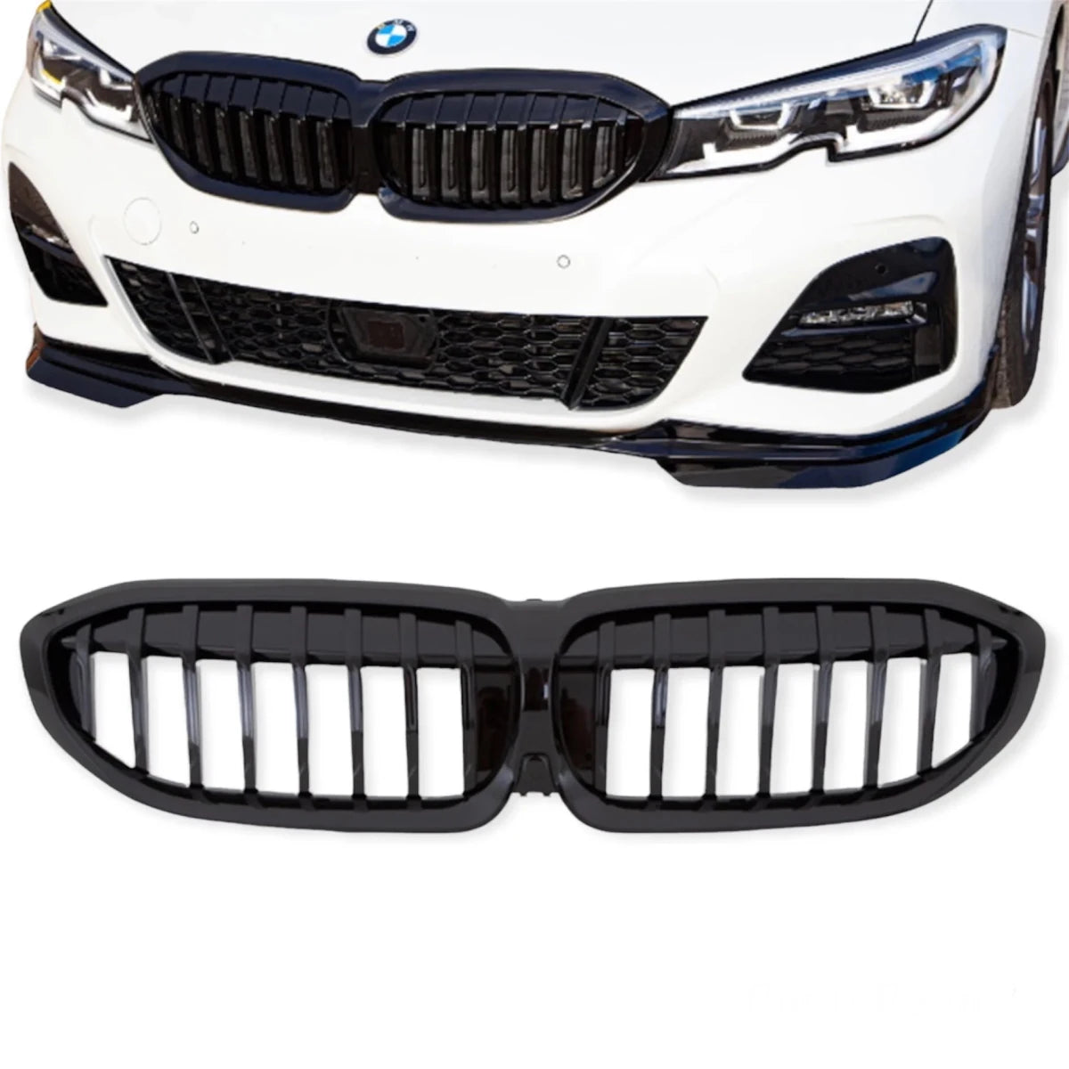 Nieren - BMW G20 / G21 - M Performance Look - Hoogglans Zwart | 2019-2022 - Beamerstyling.nl