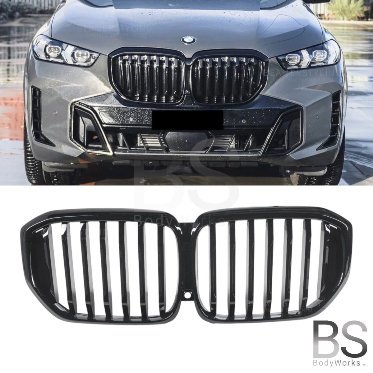 Nieren - BMW X5 G05LCI - Mp Look - Hoogglans Zwart | 03/2023+ - Beamerstyling.nl