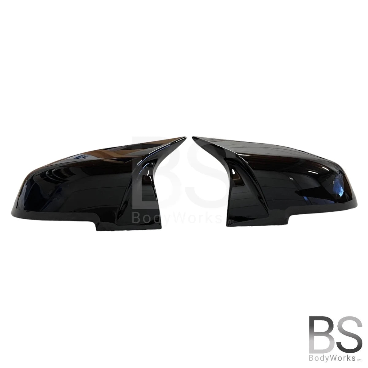 Spiegelkappen - BMW F20 / F21 / F22 / F87 / F23 / F30 / F31 / F32 / F33 / F34 / F36 / I3 / E84 - M Look - Hoogglans Zwart - Beamerstyling.nl