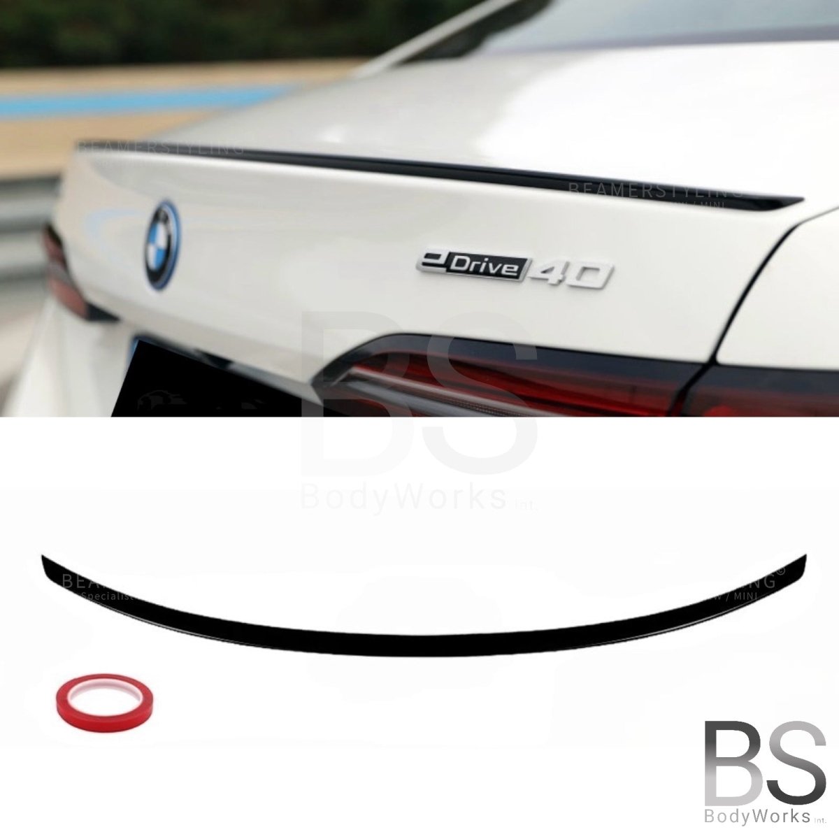 Spoiler Lip - BMW G60 / G90 Sedan - M5 Look - Hoogglans Zwart | 23+ - Beamerstyling.nl