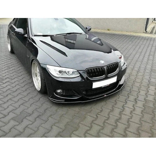 Front Lip V1 - BMW E92 / E93 - M Pakket - Maxton Design | 10-14 — Glanzend Zwart