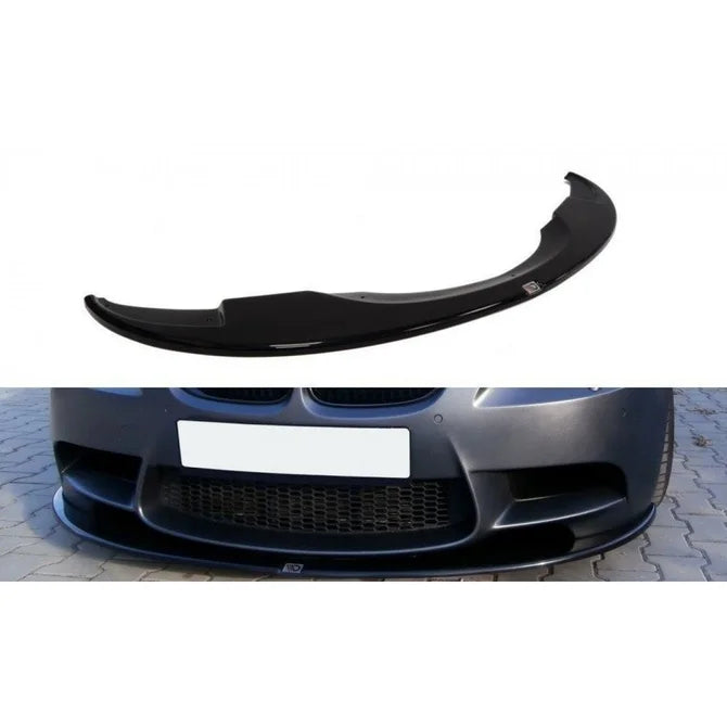 Front Lip V1 - BMW E92 M3 / E93 M3 - Maxton Design — Glanzend Zwart