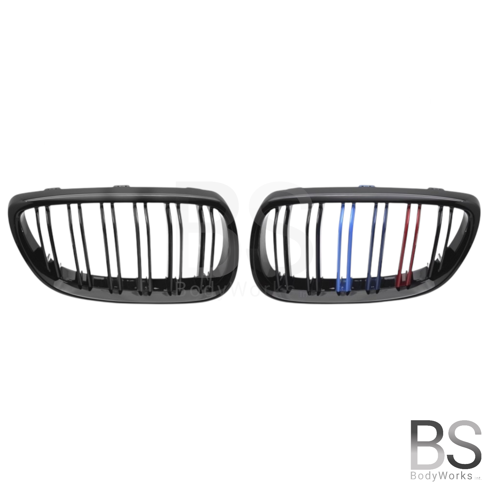 Nieren - BMW E92 / E93 - M Kleuren - Hoogglans Zwart | 2006-2010