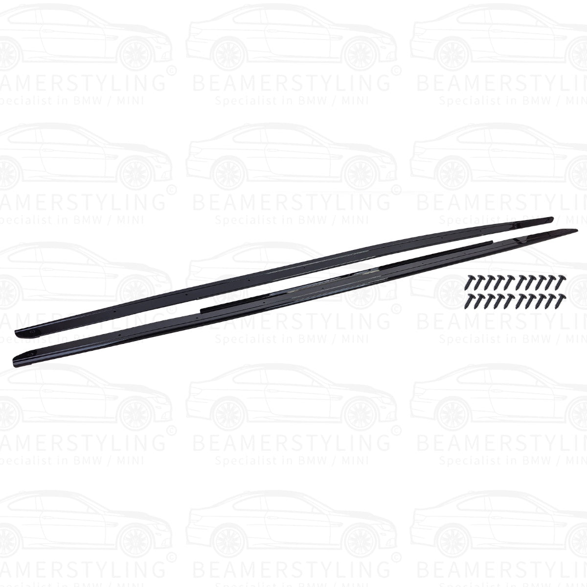 Side Skirts Extensions - BMW 5 Serie F10 / F11 - Hoogglans Zwart | 10-17